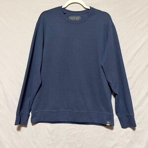 Jachs New York Mens‎ Crew Neck Pullover Sweatshirt, Size Large, Navy Blue, Soft